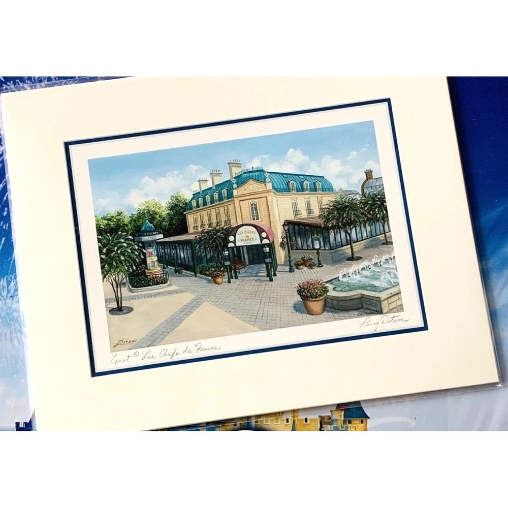 Walt Disney World Larry Dotson Epcot Les‎ Chefs de France Print 20x15"